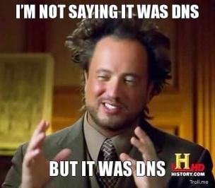 DNS failure takes USI Website offline