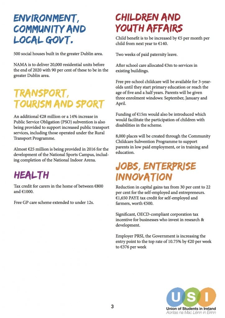 USI Student Guide to Budget 2016 (dragged) 2