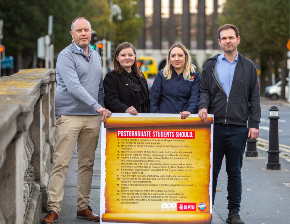 USI & SIPTU Launch Charter for Postgraduates 