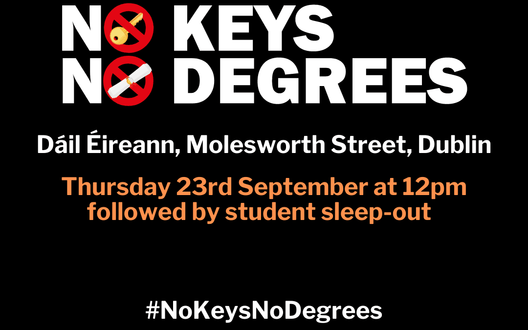 USI sleep-out at Dáil Éireann to demand urgent action on student accommodation crisis